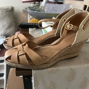 Espadrilles leather - nude